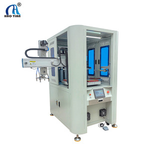 เครื่องพิมพ์สกรีน Haotian รุ่น S-1525P4E-4 แบบ 4 สถานี อัตโนมัติเต็มรูปแบบ สำหรับพิมพ์งานแบบ Flatbed ด้วยหมึกสีเดียวชนิดน้ำมัน - Product Image 4