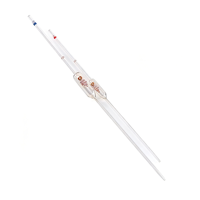 Pipette à bulbe en verre anticorrosion à volume fixe pour analyse chimique, qualité supérieure, pour instituts de recherche multi-scènes