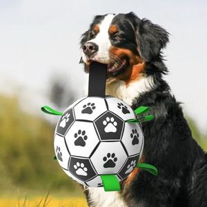 गर्म बिक्री छोटी inflatable फुटबॉल बॉल पालतू इंटरैक्टिव खिलौना चियू-प्रतिरोधी खिलौना चियू-प्रतिरोधी ध्वनि के साथ महसूस किया - Product Image 3