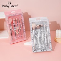 Vente en gros Offre Spéciale pinceaux de maquillage cosmétiques de marque privée 5pcs argent ombre à paupières pinceau cosmétique outils de maquillage