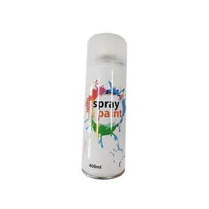spray paint white based coated inner clear lacquered diameter 65 mm empty aerosol metal cans with valve about 10 days delivery