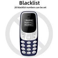 Mini téléphone portable BM10, 2 cartes SIM, écouteurs, changeur de voix, composeur, faible rayonnement, enregistrement sonore, petit téléphone portable