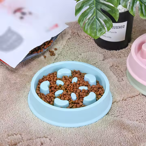 Hochwertige Slow Feeder <span class=keywords><strong>Dog</strong></span> <span class=keywords><strong>Bowl</strong></span> aus Kunststoff Rutsch feste Haustiers chale mit rutsch festem Boden für Camping für Katzen - Product Image 3