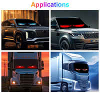 BGZM Nouveau Panneau Matriciel LED RGB 16*96 Personnalisé pour Animation, Modèle 1696, 20W, Programmable, Effet Œil de Diable pour Publicité Automobile/Camion