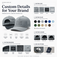 Casquette de baseball à 5 panneaux à séchage rapide avec logo brodé personnalisé, perforations laser, chapeau de sport performant pour clubs de golf et marques haut de gamme
