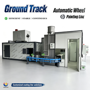 Ligne de production de peinture en poudre pour jantes en alliage, <span class=keywords><strong>four</strong></span> de cuisson, <span class=keywords><strong>four</strong></span> de séchage, système de peinture automatique, haute précision - Product Image 1