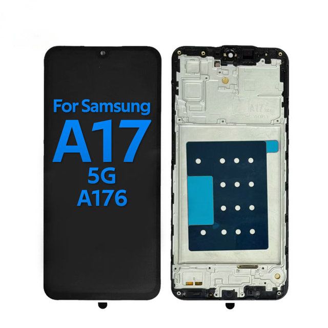 For Samsung  A17 5G Incell LCD Touch Panel with Frame OLED Display Full Assembly 3-Year Warranty for Mobile Phone