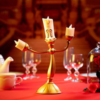 Porte-bougie LED La Belle et la Bête, lampe de nuit pour table, lampe de bureau décorative pour la décoration