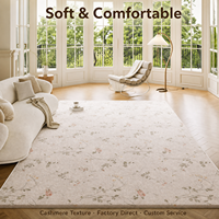 Low-Pile-Teppich für den Eingang Wohnzimmer Persian Distressed Entry Rug Bohemian Faux Wool Indoor Accent Rug