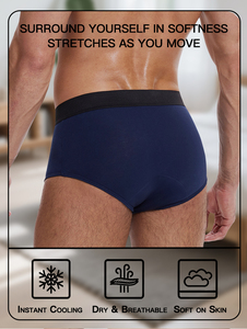 New Mens XS-8XL Post-Surgery Incontinence Urine Leakage Men's 4-Layer 150mL Cotton Soft Breathable Brief Incontinence Underwear - Product Image 3