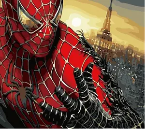 CHENISTORY DZ992364 DIY Painting By Numbers spider man Home Gift Bedroom Decor Wall Art on canvas Wall Pictures For Living Room