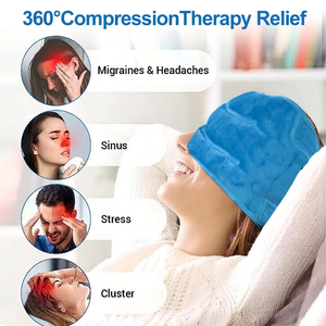 Gorro <span class=keywords><strong>de</strong></span> Hielo para Alivio <span class=keywords><strong>de</strong></span> Dolores <span class=keywords><strong>de</strong></span> <span class=keywords><strong>Cabeza</strong></span> y Migrañas Medi, Terapia <span class=keywords><strong>de</strong></span> Frío, Gorro <span class=keywords><strong>de</strong></span> Compresión Fría para Migrañas - Product Image 5
