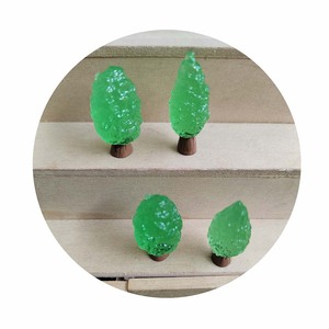 Miniature d'arbre vert 3D, décoration d'intérieur, paysage en mousse, ornements lumineux en pot, jardinage miniature, jardin féerique - Product Image 4