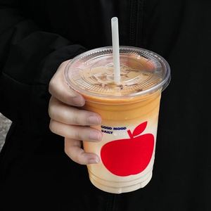 Gobelets en plastique jetables personnalisés avec logo imprimé pour animaux de compagnie, 12 oz et 16 oz, avec couvercles, pour boissons glacées à emporter - Product Image 2
