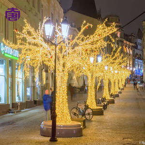 Arbre en cristal artificiel avec éclairage LED pour la décoration de parcs, jardins et événements en extérieur, avec un effet brillant élégant - Product Image 6