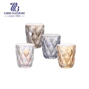 Vaso de Vidrio de Colores con Relieve Ámbar Vintage 2026, Vaso Hi-ball, Vaso para Jugo, Vaso para Agua, Estilo Antiguo, Nunca se Desvanece - Product Image 1