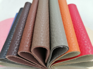 Thân Thiện Với Môi Bắt chước <span class=keywords><strong>S</strong></span>ợi Nhỏ Vải In Mô Hình Giả Da PU Da Nhân Tạo Chất Liệu Cho Sofa Đồ Nội Thất - Product Image 2