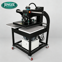 Presse à chaleur hydraulique double poste de travail, machine de sublimation haute pression robuste pour l'impression de sweats à capuche