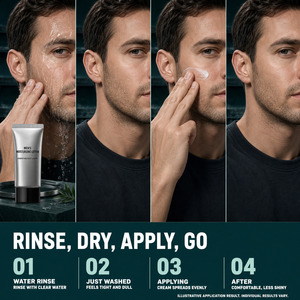 <span class=keywords><strong>Mejor</strong></span> <span class=keywords><strong>Crema</strong></span> Hidratante Facial <span class=keywords><strong>para</strong></span> Piel Grasa de Hombre, Acabado Mate Sin Aceite, <span class=keywords><strong>Crema</strong></span> Antienvejecimiento con Resveratrol y Niacinamida <span class=keywords><strong>para</strong></span> <span class=keywords><strong>Hombres</strong></span> Maduros - Product Image 6