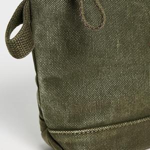 กระเป๋าเครื่องสำอางผ้าแคนวาสพับได้แบบพกพาสำหรับผู้หญิง สีพื้น มีซิป เป็นมิตรกับสิ่งแวดล้อม เหมาะสำหรับการเดินทาง - Product Image 4