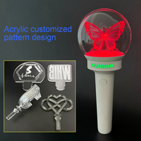 Bâton lumineux LED personnalisable pour fans Kpop, contrôleur sans fil DMX compatible avec l'application, couverture 600M, lettrage ajouré