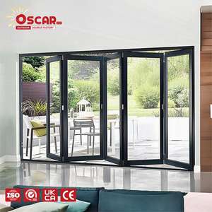 Puertas Plegables de Aluminio con Vidrio Templado de Calidad y Económicas <span class=keywords><strong>para</strong></span> Patio, <span class=keywords><strong>Terraza</strong></span> y Exteriores - Product Image 1