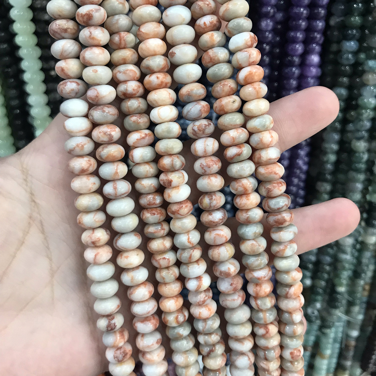 Genuine Quality Popular Gemstone Colorful 5*8mm Crystal Natural Loose Stone Beads Handmade Diy for Jewelry Making