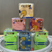 Jouet Squishy Fromage Coloré en Promotion, Doux, à Rebond Lent, Jouet Sensoriel Anti-Stress Nouveauté, Cadeau Anti-Stress