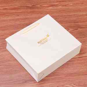 Bolsa de papel para regalo, pequeña, de grado alimenticio, con logotipo privado, color blanco bronceado, para nido de pájaro estofado fresco instantáneo - Product Image 5