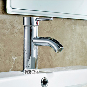 Grifo monomando moderno para lavabo con válvula de cerámica, acabado cromado, montaje en cubierta, grifo de un solo orificio para fregadero - Product Image 2