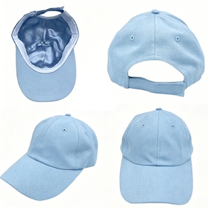Gorra de béisbol personalizada de sarga sin estructura con forro de satén, de algodón lavado, ajustable, estilo vintage, para proteger el cabello (Dad Hat) - Product Image 2