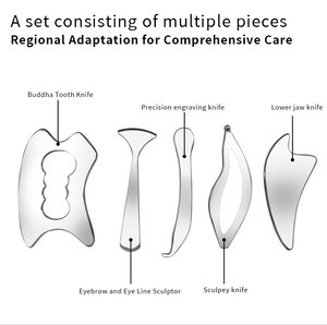 Máquina Multifuncional de Rejuvenecimiento Facial con Cuchilla para Fascia y 5 Cabezales de Guasha para Eliminar Arrugas y Levantar la Piel - Product Image 2