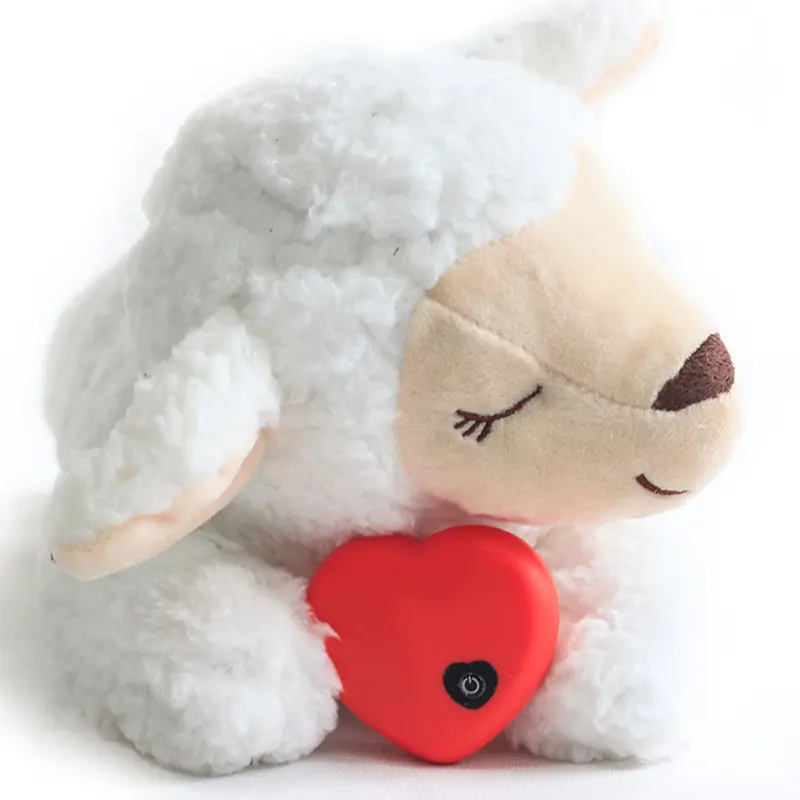 Amazon Hot Selling Eco-Friendly Stocked Wholesale Bulk Puppy Heartbeat Toy Set Natural Custom Chew Squeaky Plush Pet Dog Toy