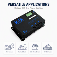 Contrôleur de charge solaire MPPT hors réseau MJOO avec communication Modbus RS485 et Bluetooth