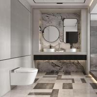 WC électrique intelligent mural VIVI WZ-28 de style européen avec télécommande, nettoyage automatique et siphon en P