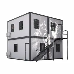 Harga rumah kontainer Tiongkok 20 kaki 40 kaki pengiriman rumah mewah prefab kecil apartemen bangunan kabin rumah pertanian desmontvel
