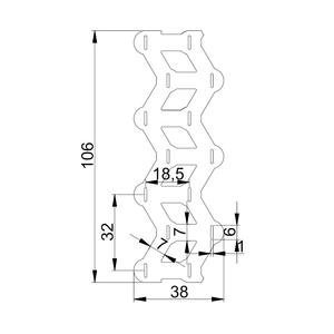 Accessoire de soudage par points pour cellules 21700 2P en forme de W, barre en acier nickelé, espacement 21,5 mm - Product Image 5