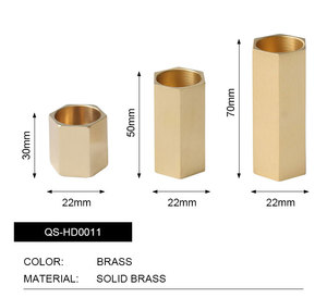 Wholesale Single Gold <strong>Brass</strong> Metal <strong>Candlestick</strong> <strong>Holders</strong> for Home Decoration for Christmas - Product Image 6