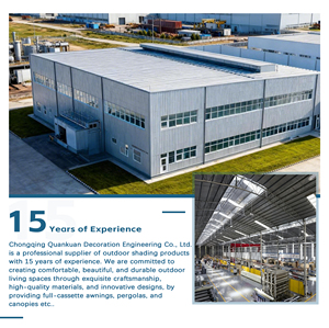 Pergola <span class=keywords><strong>de</strong></span> jardin imperméable en alliage d'aluminium, toit double couche, poteaux <span class=keywords><strong>de</strong></span> 120x120mm, dimensions 10x12ft, 12x12ft, 12x16ft, 12x20ft - Product Image 4