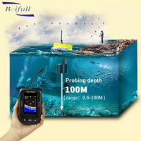Buscadores de peces de Sonar portátil de 100M, pesca para barco, señuelo, lago, mar, pesca, alarma, ecosonda