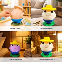 Hucha con Forma de Cerdo Impresa en 3D, 12 cm, Linda Figura de Cerdo de Dibujos Animados, Hucha de Ahorro, Adorno de Escritorio, Regalo Coleccionable para Mayores de 5 Años