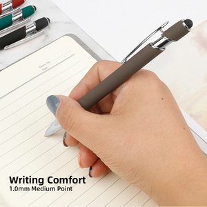 بسعر رخيص وشعار مخصص بسعر الجملة أقلام جل معدنية متعددة الألوان قابلة للسحب ملونة مع قلم - Product Image 3