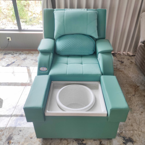 Sofá Eléctrico Ajustable para <span class=keywords><strong>Masaje</strong></span> de Pies, Sillón Reclinable de Reflexología Tailandesa, Silla de Pedicura con Reposapiés - Product Image 1