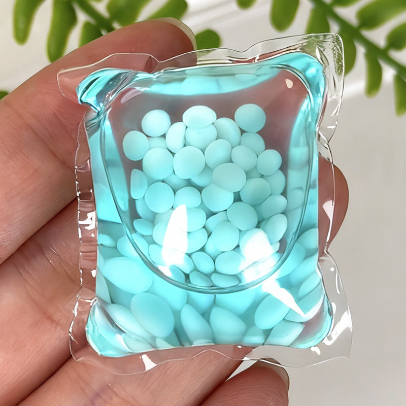 Cuentas de sacudida azul de cavidad única