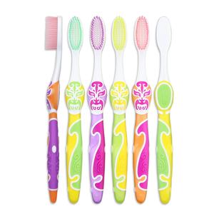 Cepillo de dientes de cerdas suaves para adultos Peiking Opera Mango de estilo <span class=keywords><strong>Facebook</strong></span> Diseño de cerdas altas y densas Marca Sunny Morning - Product Image 2