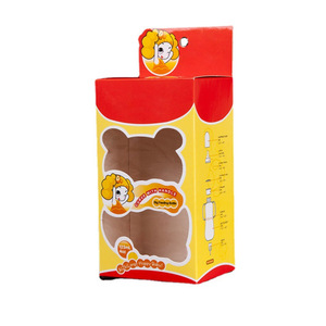 Chất lượng cao nhỏ rõ ràng cửa sổ nước cho ăn chai giấy cứng bao bì hộp với dập nổi rãnh hộp cho sản phẩm em bé - Product Image 2