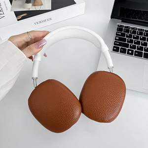 Vente en gros de cuir PU couleur pure sensation de peau anti-rayures étui de protection housse pour écouteurs <span class=keywords><strong>Apple</strong></span> <span class=keywords><strong>Airpod</strong></span> <span class=keywords><strong>Max</strong></span> ensemble étui - Product Image 6