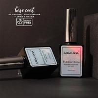 Base Coat Gel Transparent 15ml pour Manucure Gel avec Forte Adhérence, Soak Off, Marque Privée, Fourniture pour Salons de Manucure OEM