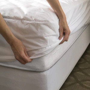 Pvc del vinile coprimaterasso montato l'ospedale e la casa uso Ipoallergenico CE Decreti di California Proposition 65 - Product Image 1