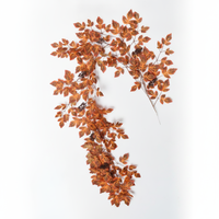Guirlande de vigne artificielle Ficus, fausses plantes suspendues à feuilles vertes, verdure artificielle pour centres de table, décoration murale de mariage